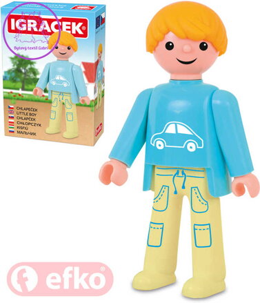 EFKO IGRÁČEK Chlapeček figurka 7,5cm rodina v krabičce STAVEBNICE