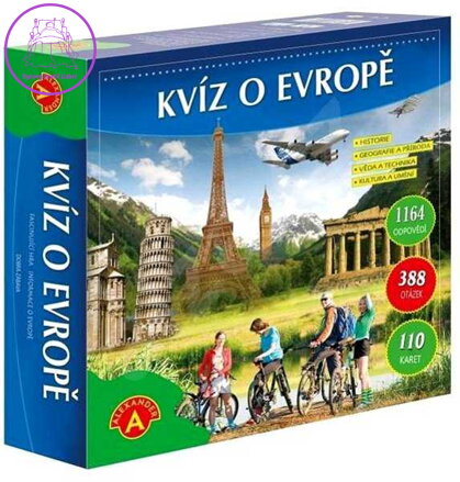 ALEXANDER Hra Kvíz o Evropě v krabici  *SPOLEČENSKÉ HRY*