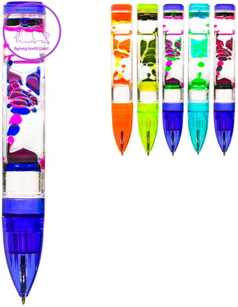 Lávové bubliny tužka 16cm antistresová dekorace 6 barev