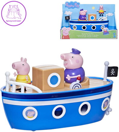 HASBRO Prasátko Peppa Pig Dědečkův parník set se 2 figurkami
