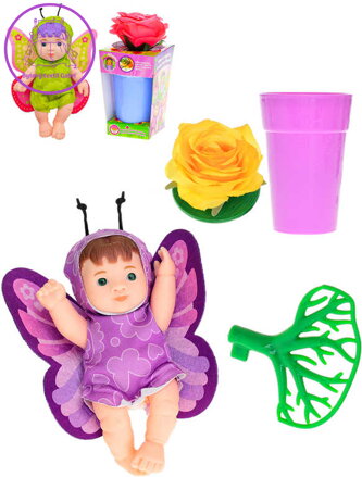 Miminko Babyblooms 13cm panenka květina v květináči 2v1 12 druhů