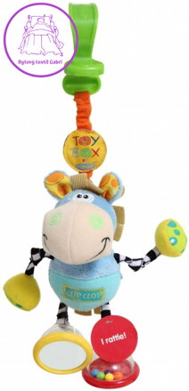 PLAYGRO Oslík závěsné baby zvířátko s klipem pro miminko