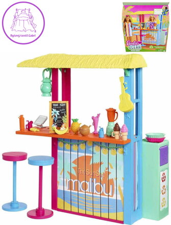 MATTEL BRB Barbie Love ocean Plážový bar herní set plast