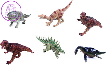 Zvířata dinosauři 11-13cm plastové figurky zvířátka 6 druhů