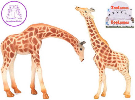 Zvířata žirafa 13-18cm plastové figurky zvířátka 2 druhy