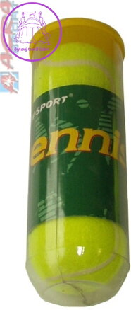 Míčky na tenis žluté dětské Vitory nevakuované set 3ks tenisáky tuba