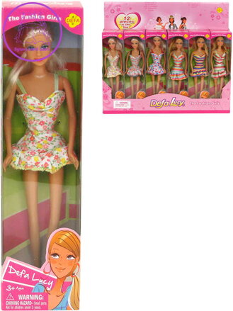 Panenka Defa Lucy modní 29cm trendy letní krátké šaty různé druhy