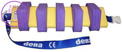 MATUŠKA-DENA Pás plavecký 100cm fialovo-žlutý
