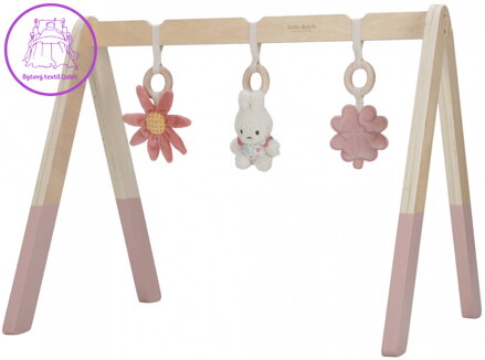 LITTLE DUTCH DŘEVO Baby hrazdička Miffy Lucky Bottom pro miminko