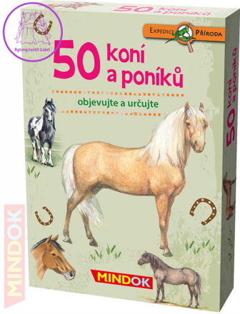 MINDOK HRA kvízová Expedice Příroda: 50 koní a poníků naučná