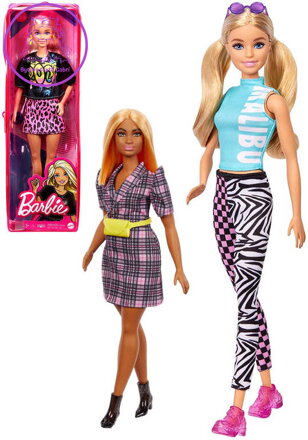 MATTEL BRB Panenka Barbie Fashionistas modelka 6 druhů v krabičce