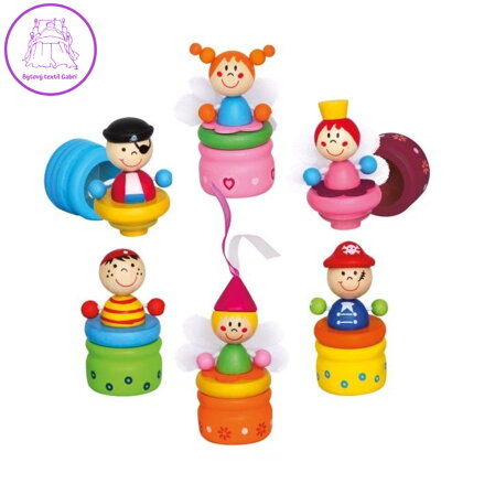 BINO DŘEVO Krabička na mléčné zoubky VÍLA *DŘEVĚNÉ HRAČKY*