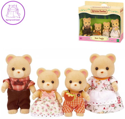 Sylvanian Families rodina medvídků set 4 figurky v krabici