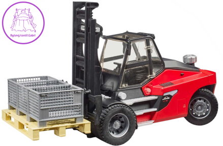 BRUDER 02513 Vysokozdvižný vozík Linde HT 160 set s doplňky