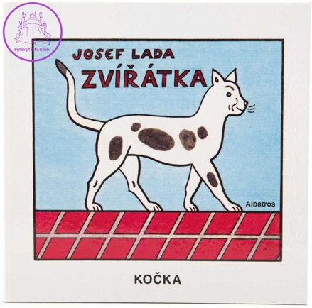 Knížka Josef Lada Zvířátka dětské obrázkové leporelo 16x15cm