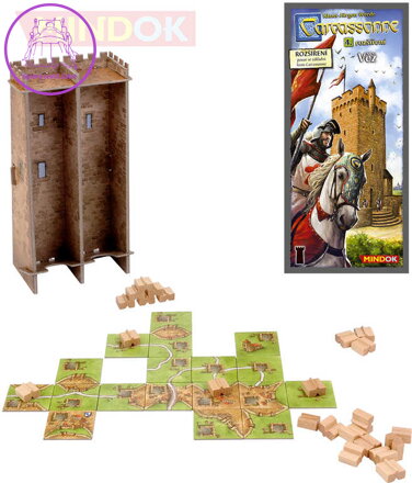 MINDOK HRA Carcassonne rozšíření 4  Věž *SPOLEČENSKÉ HRY*