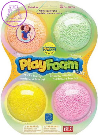 PlayFoam pěnová kuličková modelína boule set 4 barvy holčičí II.
