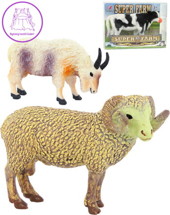 Zvířata domácí farma 8cm plastové figurky zvířátka 4 druhy