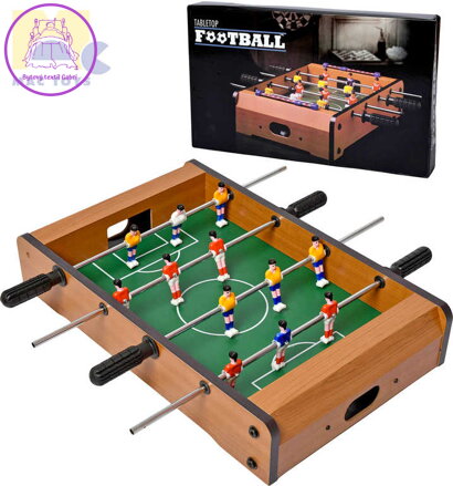 MAC TOYS Hra FOTBAL DŘEVO Stolní kopaná s táhly *DŘEVĚNÉ HRAČKY*