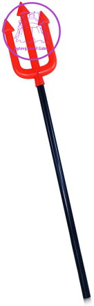 KARNEVAL Vidle pro čerta 52cm pro dospělé plastové KARNEVALOVÝ DOPLNĚK