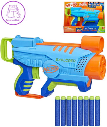 HASBRO NERF ELITE JR Explorer set blaster + 8 šipek