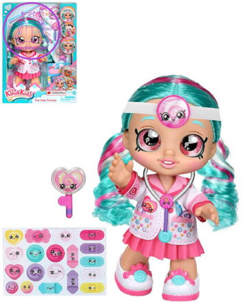 KINDI KIDS Panenka Cindy Pops doktorka 30cm interaktivní herní set s doplňky