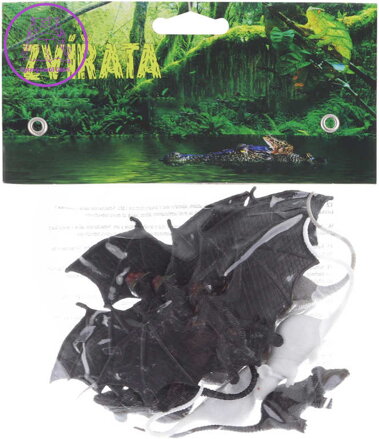 Netopýři a krysy plastová zvířátka 5-11cm set 10ks v sáčku