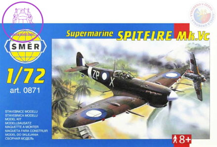 SMĚR Model letadlo Supermarine Spitfir 1:72 (stavebnice letadla)