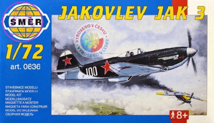 SMĚR Model letadlo Jakovlev Jak 3 1:72 (stavebnice letadla)