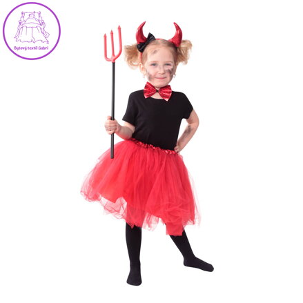 KARNEVAL Šaty: Dětský kostým TUTU set čertice