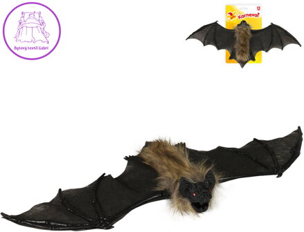 Netopýr zvířátko 40cm Halloween dekorace