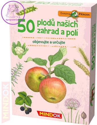 MINDOK HRA kvízová Expedice Příroda: 50 plodů našich zahrad a polí naučná