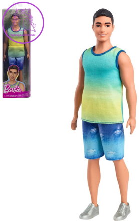 MATTEL BRB Barbie panák Ken letní fashion ombré obleček tričko + šortky