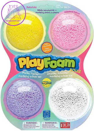 PlayFoam pěnová kuličková modelína boule set 4 barvy holčičí I.