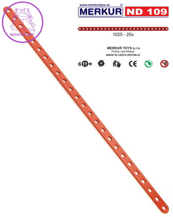MERKUR ND109 Pásky 25 dírek set 25ks náhradní díl *KOVOVÁ STAVEBNICE*