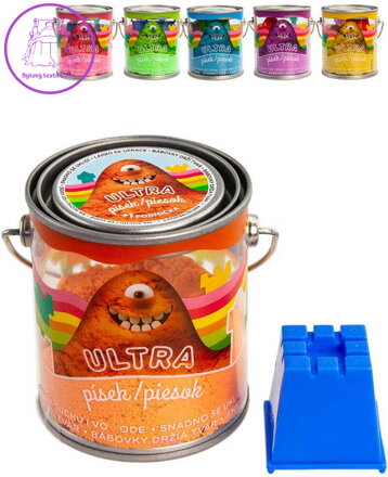 EP Line Ultra písek magický 120g set s formičkou 6 barev v plechovce