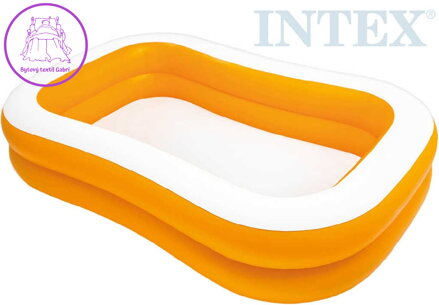 INTEX Bazén nafukovací rodinný 229x147cm oranžový na vodu 57181