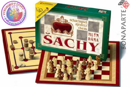 BONAPARTE Šachy, Dáma, Mlýn hra 4644 *SPOLEČENSKÉ HRY*