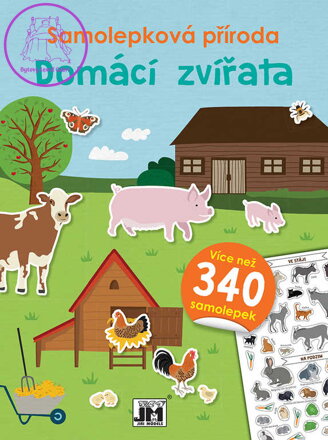 JIRI MODELS Samolepková příroda domácí zvířata 300+ samolepek