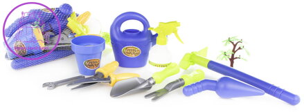 Zahradnické pracovní nářadí dětské set s konvičkou malý zahradník plast