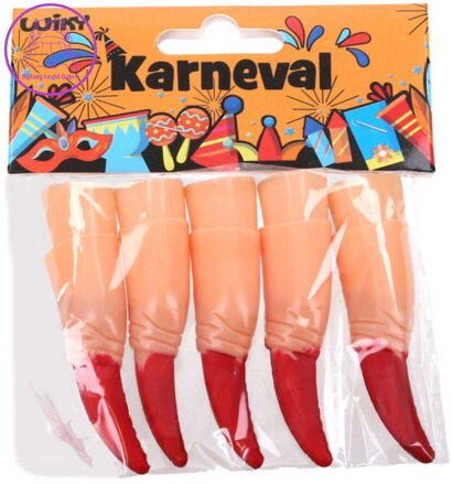 KARNEVAL Prsty čarodějnické set 10ks *KARNEVALOVÝ DOPLNĚK*