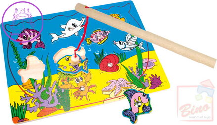 BINO DŘEVO Puzzle magnetické akvárium * DŘEVĚNÉ HRAČKY *