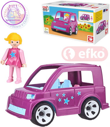 EFKO IGRÁČEK MultiGO Auto Pinky Star set s figurkou plast STAVEBNICE