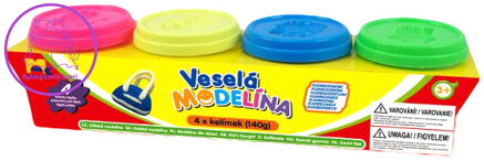 Modelína 4x140g NEON modelovací hmota set 4 barvy