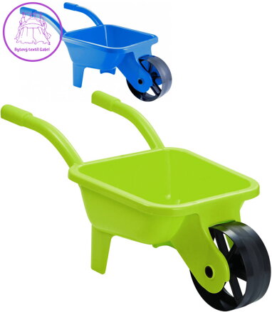 ECOIFFIER Baby kolečko (kolečka) zahradní 66x28x28cm modré / žluté pro miminko