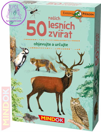 MINDOK HRA kvízová Expedice Příroda: 50 našich lesních zvířat naučná