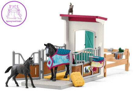 SCHLEICH Box pro koně s klisnou a hříbětem 42611