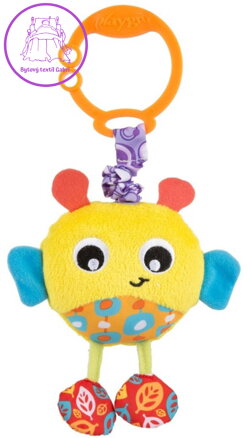 PLAYGRO PLYŠ Baby včelka na natažení vibrační pro miminko