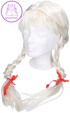 KARNEVAL Paruka blond s copánky *KARNEVALOVÝ DOPLNĚK*