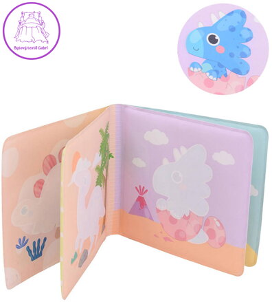 Knížka baby do vany Happy World dinosauři mění barvu do vody pro miminko Knížka baby do vany Happy World dinosauři mění barvu do vody pro miminko